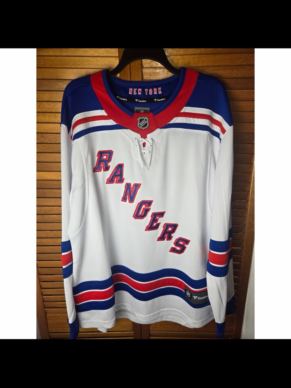 New York Rangers Fanatics Breakaway Home Jersey Mens Large NEW
